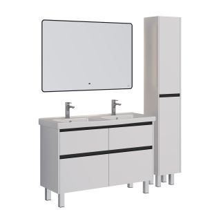 Зеркало Lemark Mioblack LM120ZM-black 120 см подвесное с подсветкой