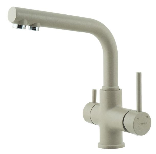 Смеситель для кухни Lemark Comfort LM3061PGR с подключением к фильтру питьевой воды грей