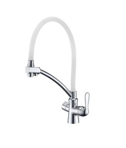 Смеситель для кухонной мойки Lemark Comfort (LM3070C-White)