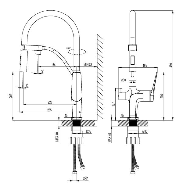 Смеситель для кухни Lemark LM3074C085 в комплекте с фильтром Basic для очистки воды от хлора и вредных примесей хром Смеситель для кухни Lemark LM3074C085 в комплекте с фильтром Basic для очистки воды от хлора и вредных примесей хром