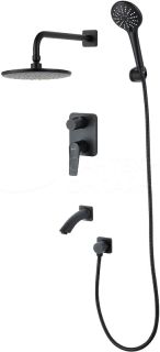 Смеситель Lemark Bronx LM3722BL для ванны и душа, встраиваемый Смеситель Lemark Bronx LM3722BL для ванны и душа, встраиваемый