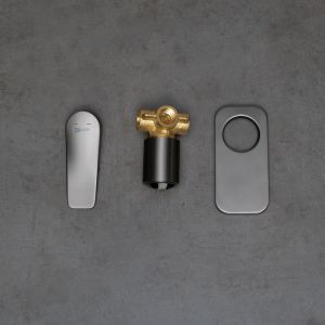 Встраиваемый смеситель для душа Lemark Bronx LM3723GM графит