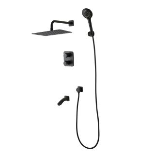 Душевой комплект Lemark Bronx LM3742BL с термостатом чёрный Душевой комплект Lemark Bronx LM3742BL с термостатом чёрный