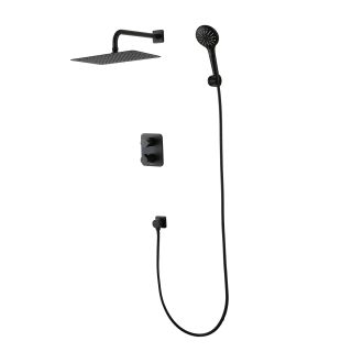 Душевой комплект Lemark Bronx LM3749BL с термостатом чёрный Душевой комплект Lemark Bronx LM3749BL с термостатом чёрный