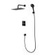 Душевой комплект Lemark Bronx LM3749BL с термостатом чёрный Душевой комплект Lemark Bronx LM3749BL с термостатом чёрный