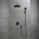 Душевой комплект Lemark Bronx LM3749BL с термостатом чёрный Душевой комплект Lemark Bronx LM3749BL с термостатом чёрный