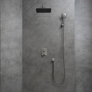 Душевой комплект Lemark Bronx LM3749GM с термостатом графит Душевой комплект Lemark Bronx LM3749GM с термостатом графит