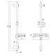 Стойка для душа Lemark BRONX LM3775BL черная