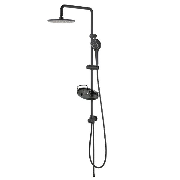 Душевая стойка Lemark Bronx LM3788BL без смесителя чёрный
