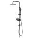 Душевая стойка Lemark Bronx LM3788BL без смесителя чёрный