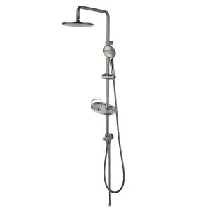 Душевая стойка Lemark Bronx LM3788GM без смесителя графит