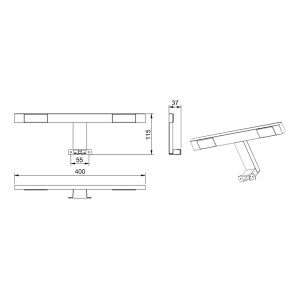 Светильник Lemark UNIVERSAL LM40SV 40 см
