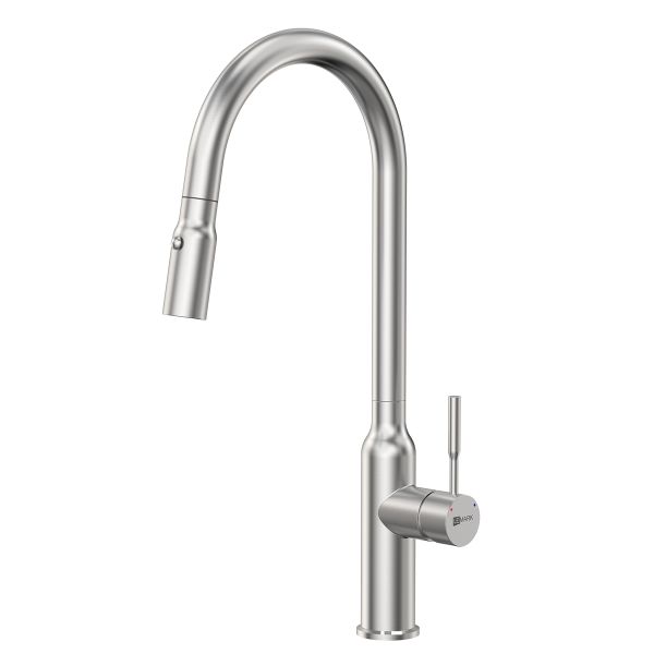 Смеситель для кухни Lemark Expert LM5086S с вытягивающимся поворотным изливом сталь Смеситель для кухни Lemark Expert LM5086S с вытягивающимся поворотным изливом сталь