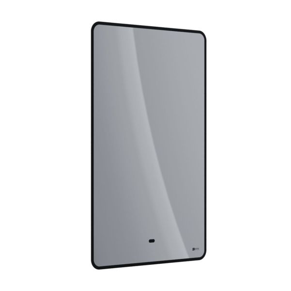 Зеркало Lemark Mioblack LM50ZM-black 50 см подвесное с подсветкой