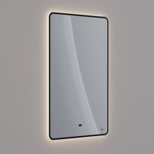 Зеркало Lemark Mioblack LM50ZM-black 50 см подвесное с подсветкой
