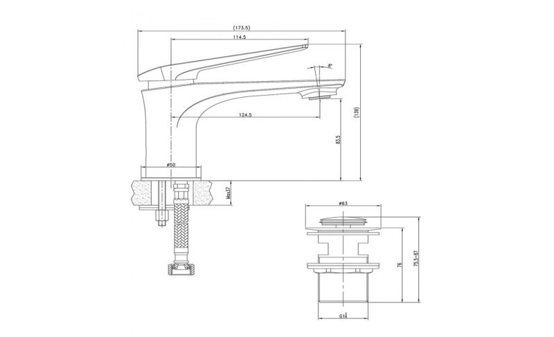 Смеситель для раковины Lemark Allegro LM5906CW