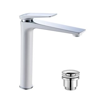 Смеситель для раковины Lemark Allegro LM5909CW с донным клапаном белый Смеситель для раковины Lemark Allegro LM5909CW с донным клапаном белый