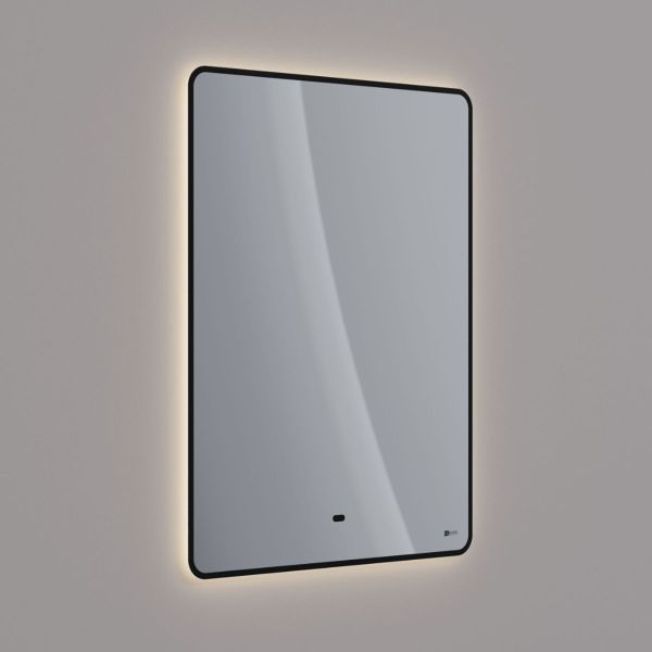 Зеркало Lemark Mioblack LM60ZM-black 60 см подвесное с подсветкой