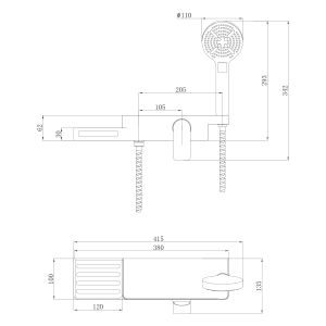 Смеситель для душа Lemark Unibox LM6903CW