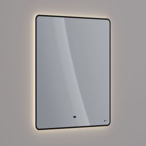 Зеркало Lemark Mioblack LM70ZM-black 70 см подвесное с подсветкой