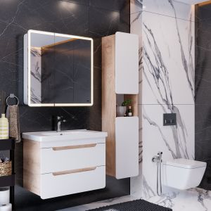 Зеркало-шкаф Lemark Element LM70ZS-E 70 см подвесной с подсветкой