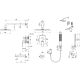 Душевой комплект Lemark Ursus LM7222BG брашированное золото Душевой комплект Lemark Ursus LM7222BG брашированное золото
