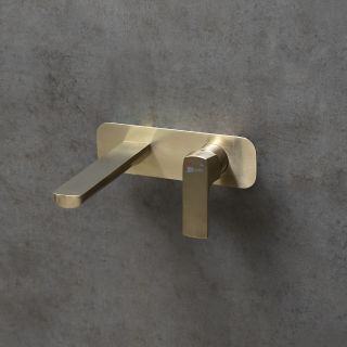 Встраиваемый смеситель для раковины Lemark Ursus LM7226BG брашированное золото