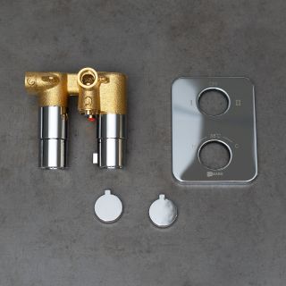 Термостат встраиваемый для душа Lemark Yeti LM7847C хром