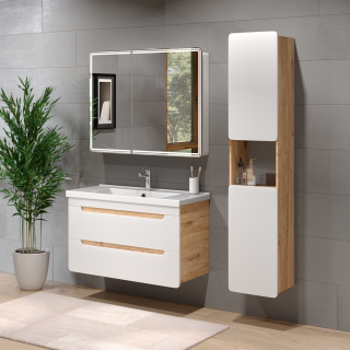 Зеркало-шкаф Lemark Element LM80ZS-E 80 см подвесной с подсветкой