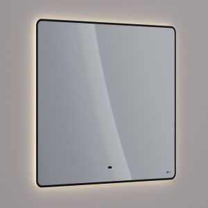 Зеркало Lemark Mioblack LM90ZM-black 90 см подвесное с подсветкой