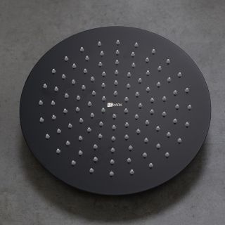 Верхний душ Lemark LM9481BL 25 см чёрный матовый
