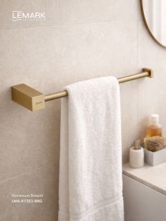 Полотенцедержатель Lemark Валдай LMA-8113S3-BRG брашированное золото