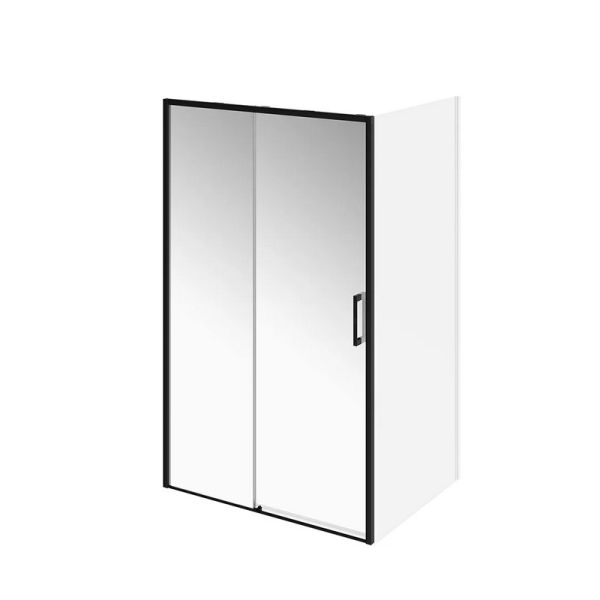 Душевая дверь Kerama Marazzi Lindo LN.120.SD.BLK.M 120 см с функцией soft close стекло прозрачное профиль чёрный матовый