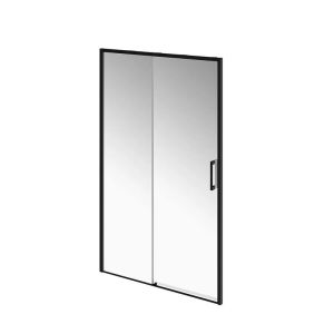 Душевая дверь Kerama Marazzi Lindo LN.120.SD.BLK.M 120 см с функцией soft close стекло прозрачное профиль чёрный матовый