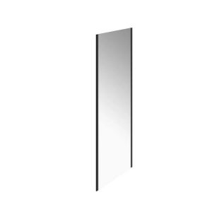 Душевая боковая панель Kerama Marazzi Lindo LN.90.FP.BLK.M 90 см стекло прозрачное профиль чёрный матовый