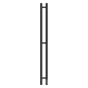 Полотенцесушитель электрический APEXTERMO Luna LN10111BM 1100x80 с крючками черный матовый