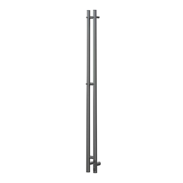 Полотенцесушитель электрический APEXTERMO Luna LN10111GF 1100x80 с крючками графит металлик