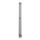 Полотенцесушитель электрический APEXTERMO Luna LN10111GF 1100x80 с крючками графит металлик