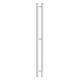 Полотенцесушитель электрический APEXTERMO Luna LN10111WM 1100x80 с крючками белый матовый