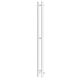 Полотенцесушитель электрический APEXTERMO Luna LN10111WM 1100x80 с крючками белый матовый