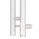 Полотенцесушитель электрический APEXTERMO Luna LN10111WM 1100x80 с крючками белый матовый