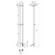 Полотенцесушитель электрический APEXTERMO Luna LN10111WM 1100x80 с крючками белый матовый
