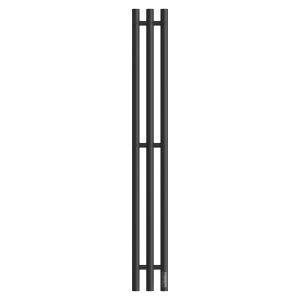 Полотенцесушитель электрический APEXTERMO Luna LN10112BM 1100x120 с крючками черный матовый