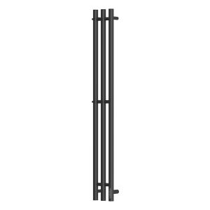 Полотенцесушитель электрический APEXTERMO Luna LN10112BM 1100x120 с крючками черный матовый