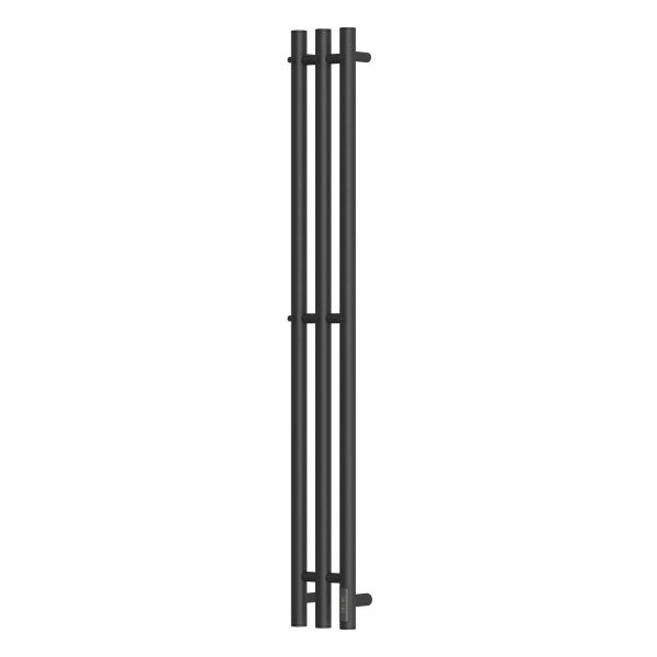 Полотенцесушитель электрический APEXTERMO Luna LN10112BM 1100x120 с крючками черный матовый