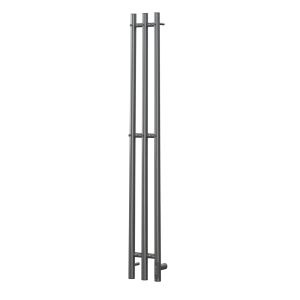 Полотенцесушитель электрический APEXTERMO Luna LN10112GF 1100x120 с крючками графит металлик
