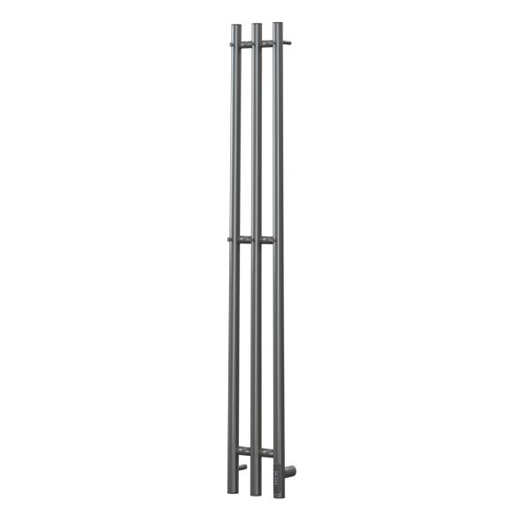 Полотенцесушитель электрический APEXTERMO Luna LN10112GF 1100x120 с крючками графит металлик