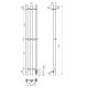 Полотенцесушитель электрический APEXTERMO Luna LN10112WM 1100x120 с крючками белый матовый
