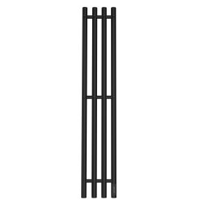 Полотенцесушитель электрический APEXTERMO Luna LN10113BM 1100x180 с крючками черный матовый