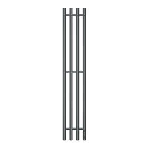 Полотенцесушитель электрический APEXTERMO Luna LN10113GF 1100x180 с крючками графит металлик